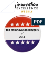 Top 40 Innovation Bloggers of 2011