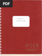 Rycom Model 2174 Frequency Selective Voltmeter ~ Maintenance Manual, 1968.