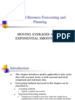 Applied Business Forecasting and Planning: Moving Averages and Exponential Smoothing Methods