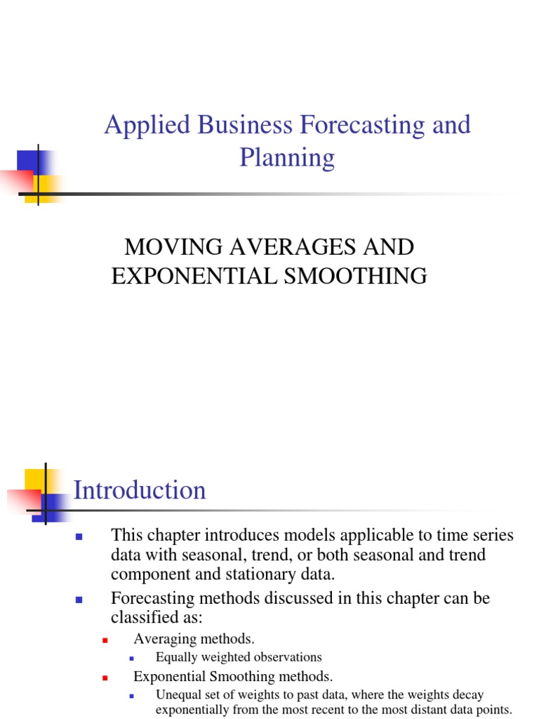 Moving Average Methods | PDF | Teaching Methods & Materials ...