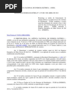 20120408 ENERSUL IRT12 Homologa Tarifas Reh201212721