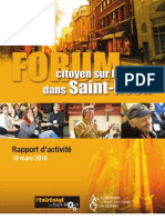 Rapport Forum Citoyen Sur La Mixite Dans Saint-Roch