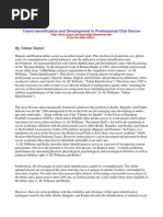 Download Talent Identification and Development in Professional Club Soccer by mpsbhadauria SN11597435 doc pdf