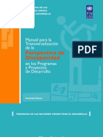 Manual para La Transversalización de La Perspectiva de Discapacidad en Los Programas y Proyectos de Desarrollo