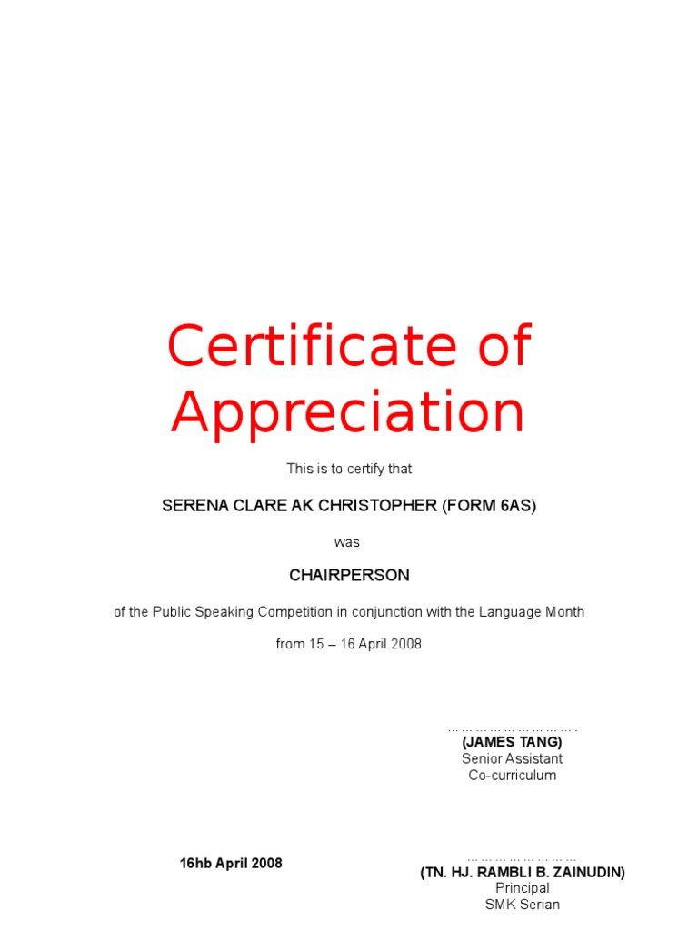 Cert Member Public Speaking 2008 | PDF