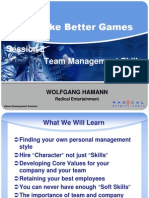 Team Management Skills for Better Games