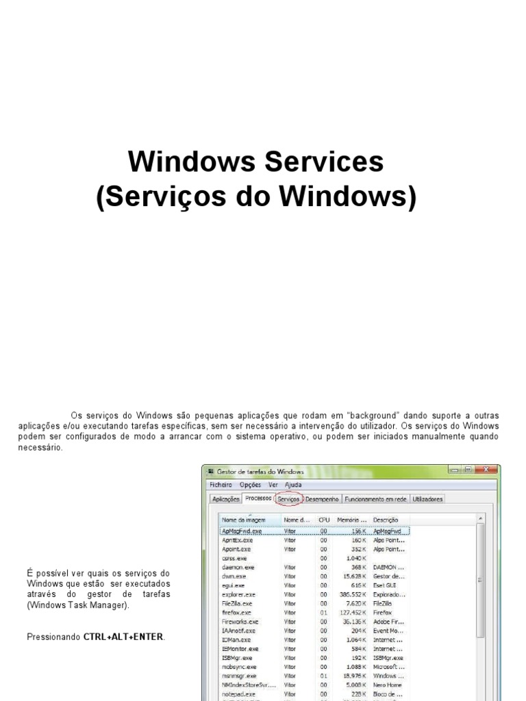 Windows Services | PDF