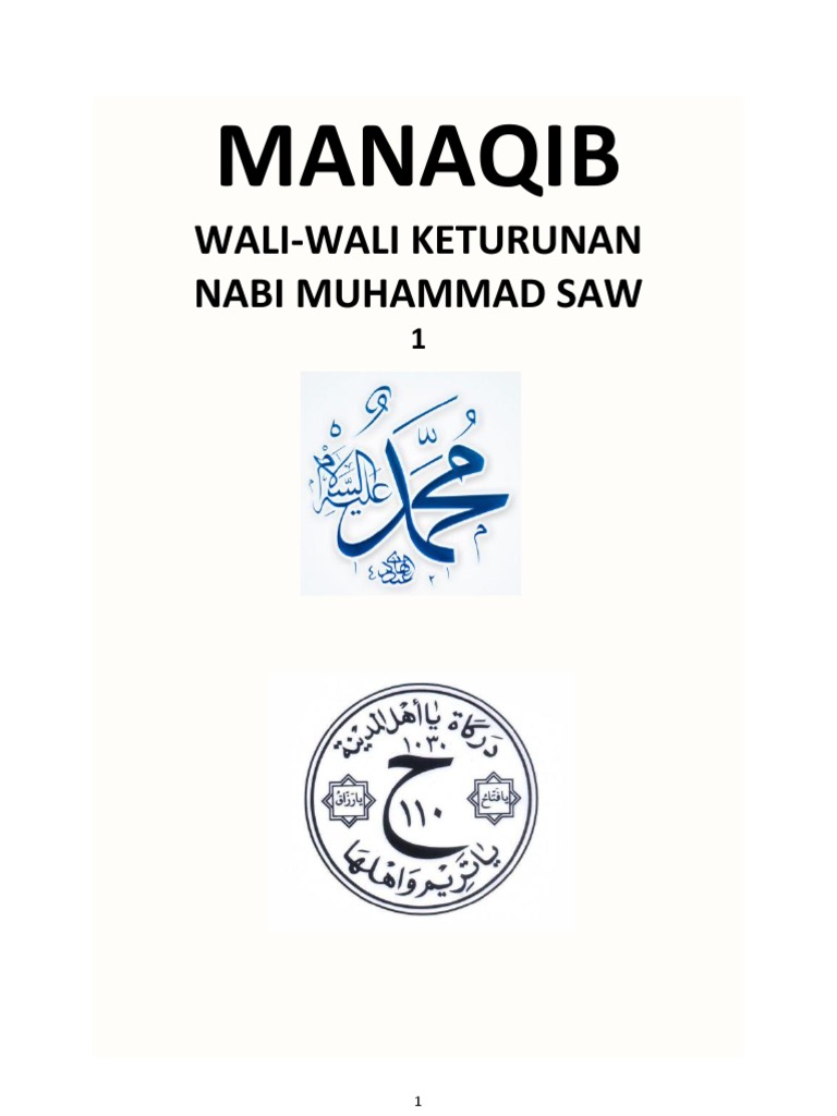 MANAQIB WALI WALI KETURUNAN NABI MUHAMMAD SAW 1