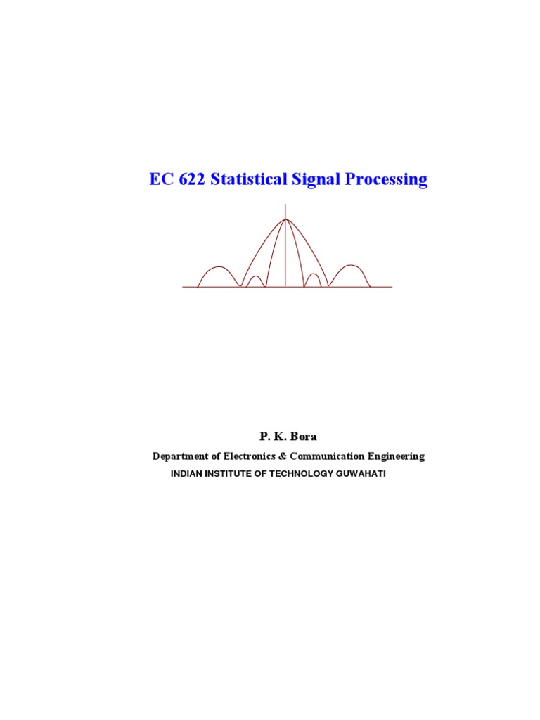 Statistical Signal Processing | PDF | Correlation And