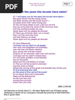 Download The Years the Locusts Have Eaten   Joel 225 by David A Green BD SN11600461 doc pdf