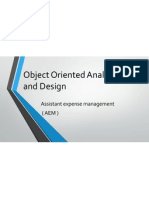 Object Oriented Analysis and Design: Assistant Expense Management (Aem)