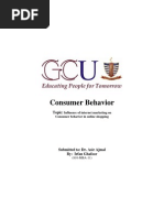 Download Influence of internet marketing on consumer behavior by Irfan Ghafoor SN116026823 doc pdf