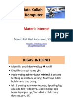 Tugas Mata Kuliah Aplikom- Internet