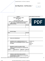 Indian Patent Filing Forms