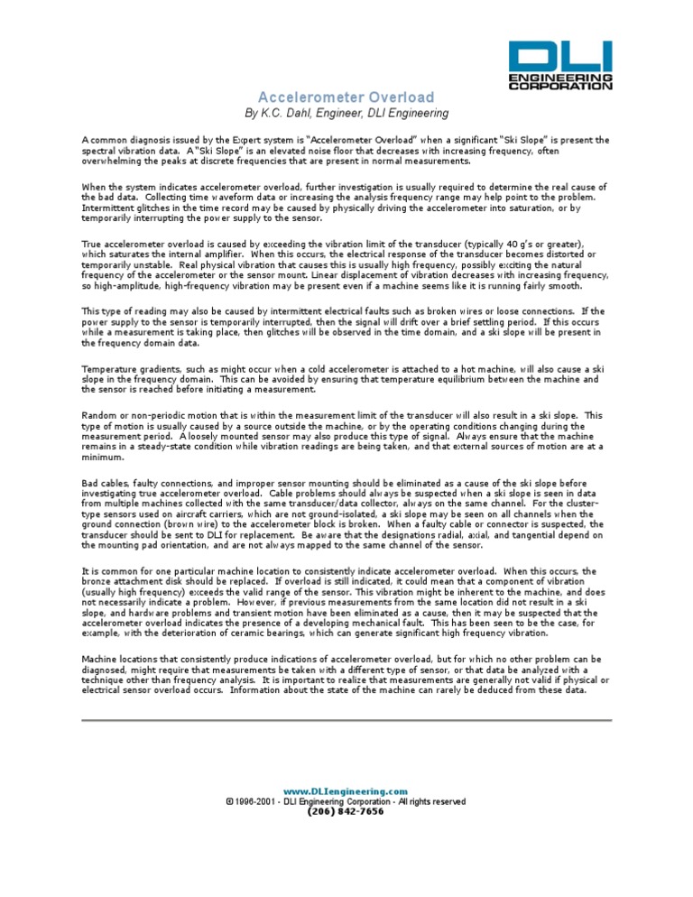 TECH AccelerometerOverload | PDF | Accelerometer | Sensor