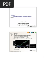 Why GPU?: CS8803SC Software and Hardware Cooperative Computing