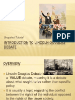 Lincoln-Douglas Debate INTRO