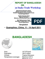 CITES Asian Snake Trade Workshop: Country Report of Bangladesh ON