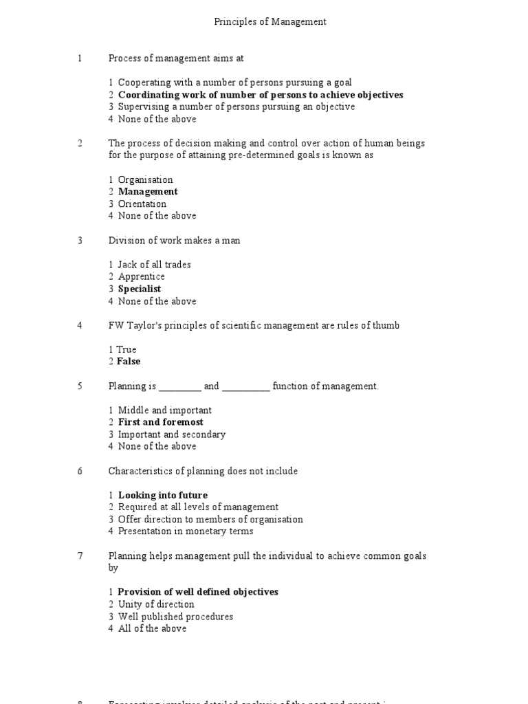Principles of Management | PDF