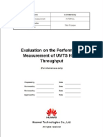 Evaluation on the Performance Measurement of UMTS HSPA Throughput