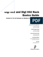 Digi 002 and Digi 002 Rack Basics Guide: Version 6.7 For LE Systems On Windows XP and Mac OS X