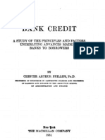 Bank Credit - Chester Arthur Phillips