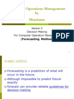 Computer Operations Management by Sfenrianto: (Forecasting