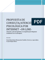 Propuesta de consulta de psicólogo on line/internet para trabajadores y familia de españoles en el extranjero