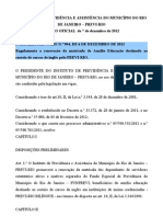 Projeto de Lei n. 260/2012, do Edil Rozendo de Oliveira e Outros, a