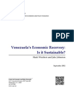 CEPR Venezuela’s Economic Recovery Sustainable 2012-09 - Weisbrot