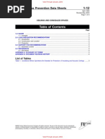 FM Global Property Loss Prevention Data Sheets: List of Tables