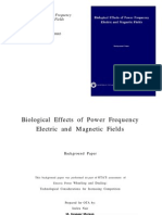 Bio Effects Power Frequency Electric Magnetic Fields
