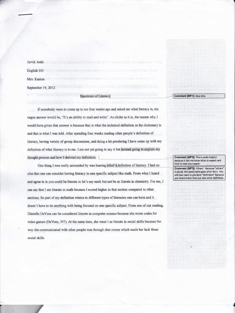 Revised 2nd Draft | PDF | Literacy | Cognition