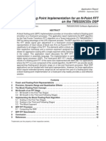 A Block Floating Point Implementation For An N-Point FFT On Texas DSP