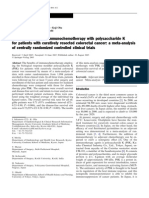 Efficacy of Adjuvant Immunochemotherapy With Polysaccharide K for Patients With Curatively Resected Colorectal Cancer - A Meta-Analysis of Centrally RCT