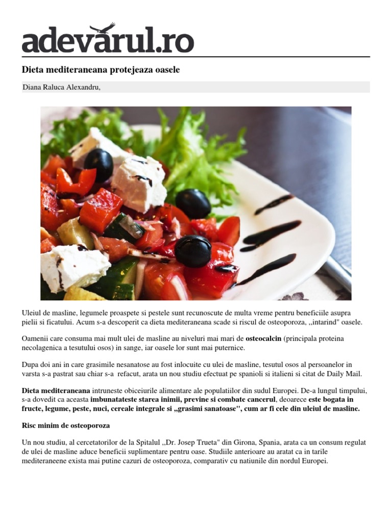 dieta mediteraneana pdf