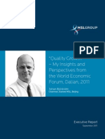 Quality Growth - Insights & Perspectives From WEF 