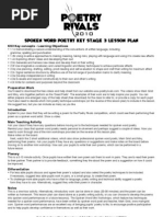 KS3 Spoken Word Lesson Plan