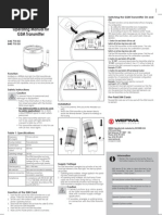 Operating Manual For GSM Transmitter