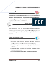 V Mengidentifikasi Kebutuhan Pelanggan