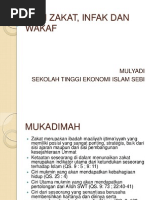 3 Fiqh Zakat Infak Dan Wakaf