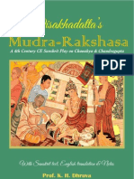 Mudra Rakshasa-Sanskrit Play On Chanakya With English Translation