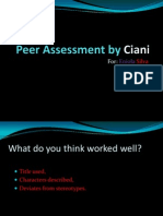 Peer Assessment by Ciani