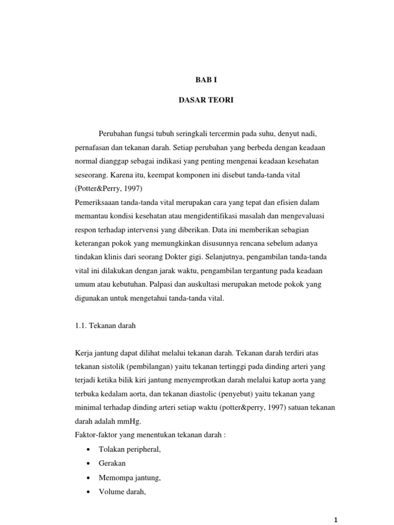 Laporan Praktikum Tanda Tanda Vital