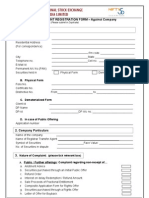 Complaint Registration Form - Against Company: Personal Details