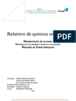 23291968 Relatorio de Quimica Organica Desidratacao Dos Alcoois
