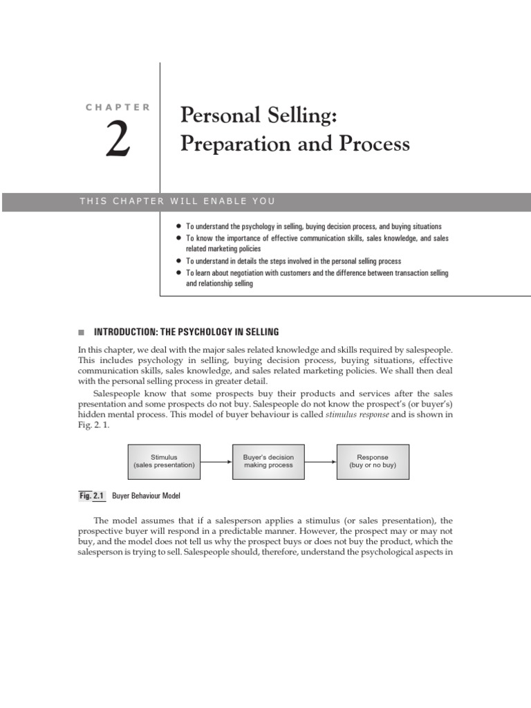 Sales Process Pdf Sales Consumer Behaviour