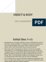 Object & Body: Unit Assessment