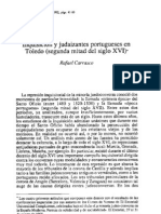 Inquisición y Judaizantes Portugueses en Toledo (Segunda Mitad Del Siglo XVI)