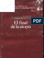 Herbert Marcuse El Final de La Utopia